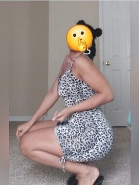Snow Leopard Print Midi Dress